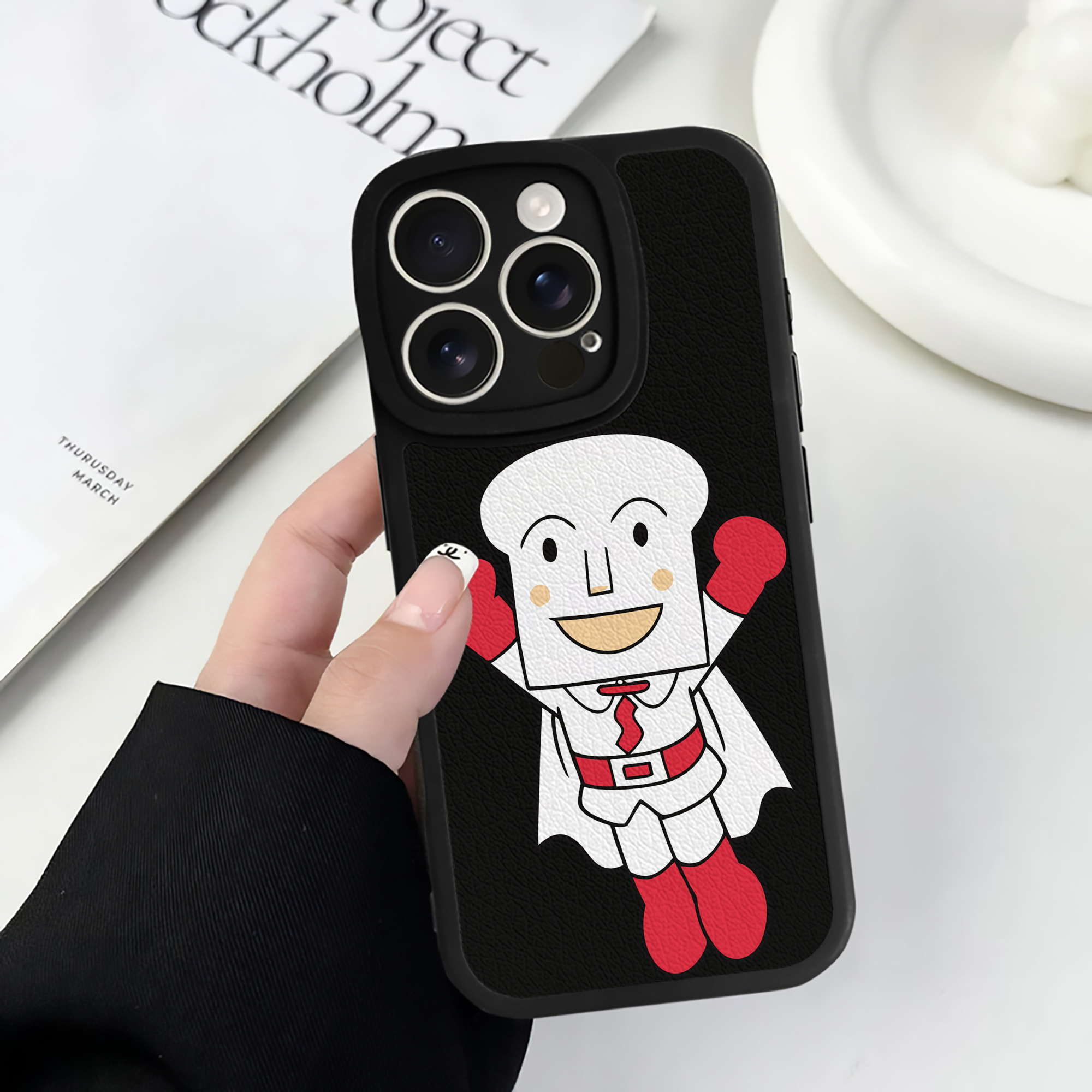 （画像用） アンパンマン Anpanman 【iPhone 16シリーズ対応】シリコンスマホケース（レザー調） 材質：シリコン